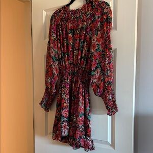 MISA Los Angeles Ximena or Marin floral print mini dress. 
Floral Smocked Dress